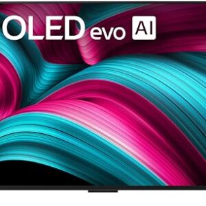 LG 42-Inch Class OLED evo AI 4K C5 Series Smart TV w/Dolby Atmos, Dolby Vision, HDR10, AI Super Upscaling 4K, Filmmaker Mode, Wow Orchestra, Alexa Built-in (OLED42C5PUA, 2025)