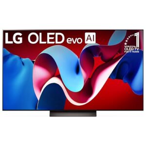 LG 77-Inch OLED evo C4 Smart TV OLED77C4PUA, with Alexa Built-in, 4K, Class, Series, Processor, Flat Screen, with Magic Remote, AI-Powered, 2024