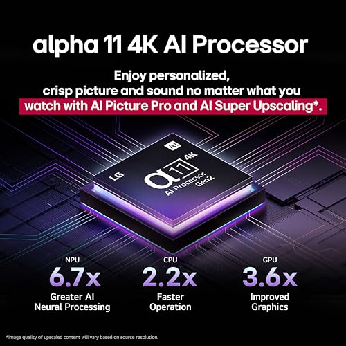 LG 77-Inch OLED evo G5 Series Smart TV OLED77G5WUA, Alexa Built-in, 4K, AI Super Upscaling 4K, Class, AI, w/Dolby Atmos, Dolby Vision, HDR10, Filmmaker Mode, Wow Orchestra, 2025 - Image 5