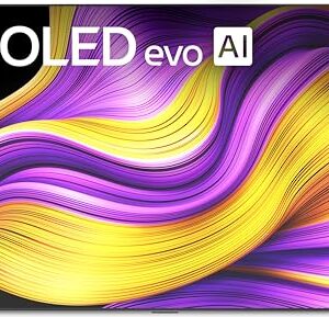 LG 77-Inch OLED evo G5 Series Smart TV OLED77G5WUA, Alexa Built-in, 4K, AI Super Upscaling 4K, Class, AI, w/Dolby Atmos, Dolby Vision, HDR10, Filmmaker Mode, Wow Orchestra, 2025