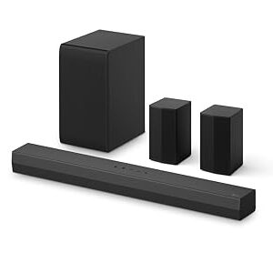 LG S40TR 4.1 ch. Home Theater Soundbar with Rear Surround Speakers and Wireless Subwoofer, Wow Interface, Dolby Audio, AI Sound Pro, 2024 Model, Amazon Exclusive