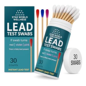 Lead Test Kit, 30 Units, Lead Paint Test Kit, Lead Test Swabs for Instant Lead Detection – Home Use on All Surfaces: Painted, Dishes, Toys, Jewelry, Metal, Ceramics, Wood.