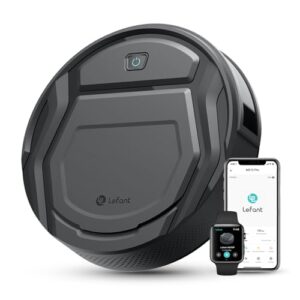 Lefant M210 Pro Robot Vacuum, Slim & Quiet, 3 Adjustable Suction Levels, 120 Min Runtime, Freemove 3.0, WiFi/App/Alexa, 6 Modes for Pet Hair, Hard Floors & Low Carpets, Self-Charging, Gray