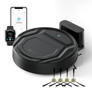 Lefant Robot Vacuum Cleaner Slim Quiet,2200Pa Powerful Suction,120 Mins Runtime,6 Cleaning Modes,Wi-Fi/App/Alexa,Self-Charging Pet Hair Robotic Vacuum Ideal for Hard Floor,Low-Pile Carpet,M210 Pro