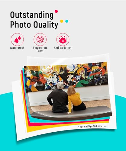 Liene M100 4x6'' Photo Printer, Phone Printer 100 Sheets & 3 Cartridges, Full-Color Photo, Portable Instant Photo Printer for iPhone Android, Thermal Dye Sublimation, Wi-Fi Picture Printer 100 Papers - Image 6