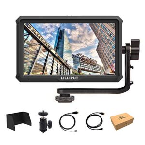 Lilliput A5 5 inch 1920×1080 HD 441ppi IPS DSLR Screen Camera Field Monitor 4K HDMI Input output Compatible with Canon Nikon A7 A7S III A9 Panasonic GH5 GH5s Zhiyun Crane 2 M TILTA G2X DJI Ronin-S