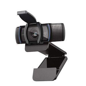 Logitech C920S HD Pro Webcam, Full HD 1080p/30fps Video Calling, Clear Stereo Audio, Light Correction, Privacy Shutter, Works with Skype, Zoom, FaceTime, Hangouts, PC/Mac/Laptop/Tablet/XBox – Black