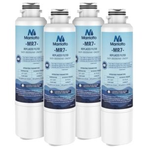 MARRIOTTO Compatible with Samsung DA29-00020B Refrigerator Water Filter, DA29-00020B, DA29-00020A, HAF-CIN/EXP, 46-9101 Refrigerator Water Filter, 4 Pack