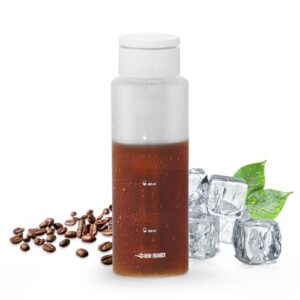 MHW-3BOMBER Camping Cold Brew Coffee Maker 600ml/20oz Travel Cold Brew Pitcher For Space Saving Iced Tea and Coffee Maker with Filter Glass White CE6167W