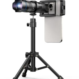 MIAO LAB 28X HD Telephoto Lens for iPhone Pro Max/Samsung/Android | High Power Zoom Camera Lens with Tripod Mount, Universal Smartphone Compatibility