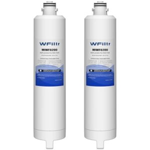 MIWF8200 Water Filter Compatible with Midea MIWF8200 MF-2812-R4 MRF29D3AST MRF29D6AST Refrigerator Filter (2 Pack)