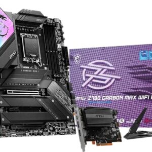 MSI MPG Z790 Carbon MAX WiFi II Gaming Motherboard (Supports 12th/13th/14th Gen Intel Processors, LGA 1700, DDR5, PCIe 5.0, M.2, 2.5Gbps LAN, USB 4, Wi-Fi 7, ATX)
