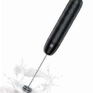 Maestri House Rechargeable Milk Frother, LunaFro Mini Handheld Electric Foam Maker Detachable Stainless Steel Whisk Drink Mixer Foamer Mini Blender for Matcha, Lattes, Cappuccino, No Stand