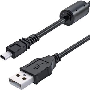 Replacement Panasonic Lumix USB Data Transfer & Charging Cable – 5ft Long – Compatible with 8-Pin Models – Compact, TZ, FZ, G, GF, GX Series – K1HA08AD0001 / DMW-USBC1 Cable