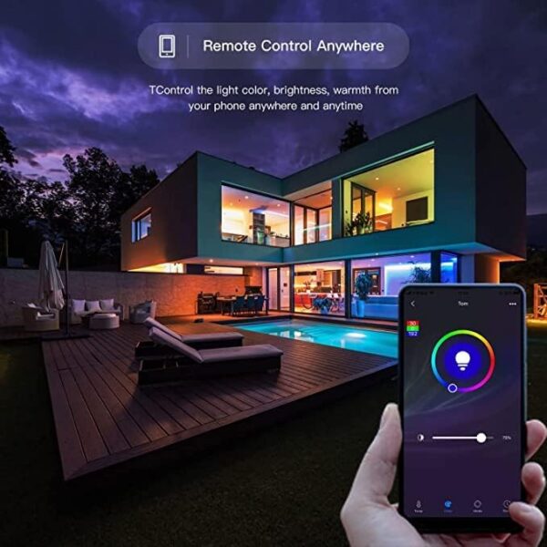 Matter GU5.3 RGBCW Smart Bulb Works with Homekit, Alexa, Google Home, Dimmable Voice Control, 5W (220V) - Image 3
