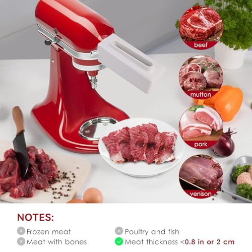 Meat Tenderizer Attachments for KitchenAid and Cuisinart Stand Mixers, Accessories and Attachhments for Kitchen Aid with Sturdy Stainless Steel Gears Accessories - Image 6