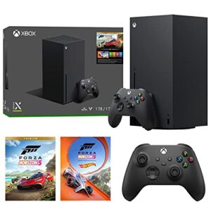 Microsoft Xbox Series X 1TB SSD Forza Horizon 5 Bundle with Extra Wireless Controller – Carbon Black
