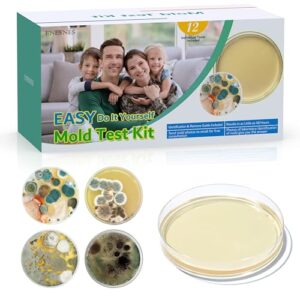 Mold Test Kit for Home – 12 Simple Detection Tests for HVAC, Surfaces & Indoor Air Quality, DIY Black Mold Detector Testing kit at Home, with Detailed Identification Guide & 5X Magnifying Glass