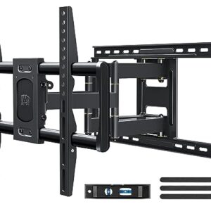 Mounting Dream Full Motion TV Wall Mount for Most 42-90 Inch TVs, Heavy Duty Wall Mount TV Bracket with 6 Strong Articulating Arms, Max VESA 600x400mm, Up to 132LBS, Fits 16/18/24” Wood Studs, MD2298