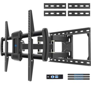 Mounting Dream UL Listed Full Motion TV Wall Mount for Most 42-84” TVs, TV Mount with Premium Ball Bearing Design for Smooth Extension and Swivel, Max VESA 600x400mm, 100LBS, Up to 24” Wood Stud