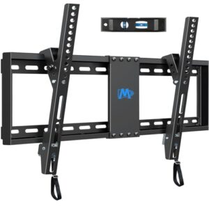 Mounting Dream UL Listed TV Mount for Most 37-75 Inch TV, Universal Tilt TV Wall Mount Fit 16″, 18″, 24″ Stud with Loading Capacity 132lbs, Max Vesa 600 x 400mm, Low Profile Flat Wall Mount Bracket
