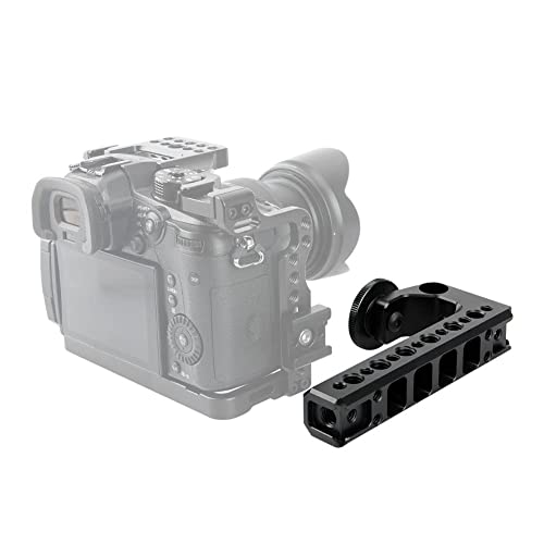 NICEYRIG Hot Shoe Top Handle Grip DSLR Camera Handgrip with 15mm Rod Clamp, Cold Shoe Mounts Applicable for Panasonic Lumix GH5/G9/G95/G85, Sony A6600/A6100/A6400/A6500-192 - Image 4