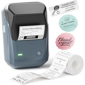 NIIMBOT B1 Label Maker Machine with Tape, Thermal Label Printer Easy to Use for Office, Home, Business, 2 Inch Label Maker with 2” x1.18” Labels-230pcs/Roll