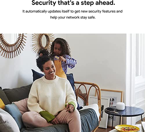 Nest WiFi Router and 2 Points - WiFi Extender with Smart Speaker - Works with Google WiFi (3 Pack) White - Image 6