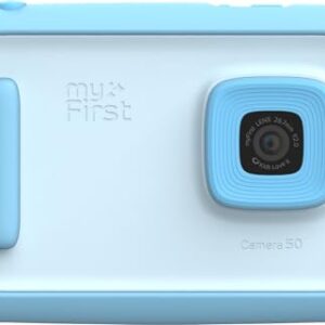 New AI Editor Camera for Kids myFirst Camera 50 Kids’ Digital Camera 20MP Photos 1080P Video, Front & Selfie Lens Christmas Birthday Gifts for Boys & Girls Ages 4-15 Portable Travel Friendly (Blue)