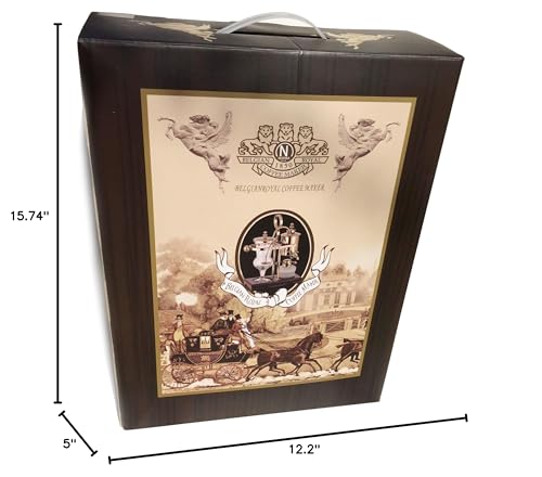Nispira Belgium Royal Family Balance Syphon Unique Gravity Vintage Coffee Maker Vacuum Brewing System Silver 500 ml - Image 3