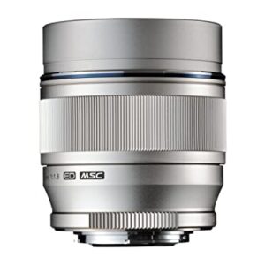 OM SYSTEM OLYMPUS M.Zuiko Digital 75mm F1.8 Silver For Micro Four Thirds System Camera, Compact Design, Beautiful Bokeh, Bright