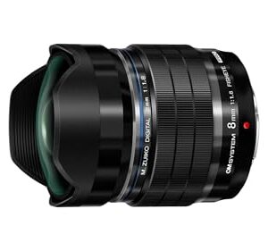 OM SYSTEM Olympus M.Zuiko Digital ED 8mm F1.8 FISHEYE PRO for Micro Four Thirds System Camera Fast and Furious Fisheye Weather Sealed Design Wide Angle
