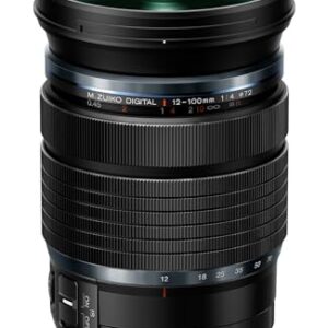 Olympus OM System M.Zuiko Digital ED 12 to 100mm F4.0 is PRO Lens with Professional High Magnification Zoom and Weatherproof Construction
