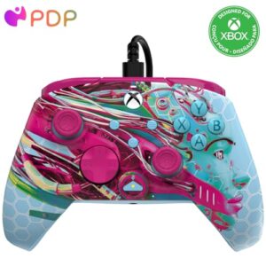 PDP Gaming REMATCH GLOW Enhanced Wired Gaming Controller: Licensed Glow in the Dark Gamepad for Xbox Series X|S, Xbox One, Windows PC, Mappable Back Buttons, Advanced Customizable App: Android Dreams