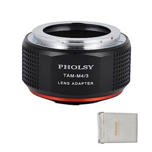 PHOLSY Lens Mount Adapter Compatible with Tamron ADAPTALL-2 Mount Lens to Micro Four Thirds (M4/3 MFT) Mount Camera Body Compatible with Olympus Panasonic Lumix Cameras Compatible with Tamron to M4/3