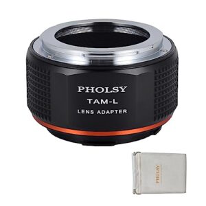PHOLSY Lens Mount Adapter Compatible with Tamron Adaptall II Mount Lens to Leica L Mount Camera Body Compatible with Leica SL2, SL2-S, CL, TL2, Lumix S5, S1, BS1H, Sigma fp, fp L, Tamron to L