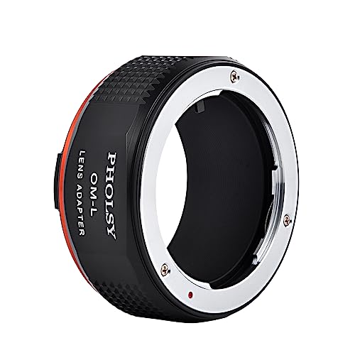 PHOLSY Lens Mount Adapter OM to L Compatible with Olympus Zuiko OM Lens to Leica L Mount Camera Body Compatible with Leica SL2, SL2-S, CL, TL2, Lumix S5, S1, BS1H, SIGMA fp, fp L - Image 6