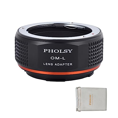 PHOLSY Lens Mount Adapter OM to L Compatible with Olympus Zuiko OM Lens to Leica L Mount Camera Body Compatible with Leica SL2, SL2-S, CL, TL2, Lumix S5, S1, BS1H, SIGMA fp, fp L - Image 2