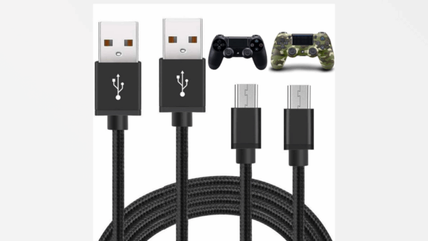 PS4 Controller Charger Charging Cable, 2 Pack 10ft Extra Long PS4 Charger Cord for PlayStation-4,PS 4 Slim/Pro,Dualshock 4,X-Box One S/X Controller,Fire Stick,Game Accessories,for Fire Kindle - Image 8