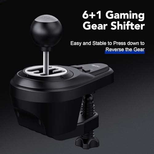 PXN V99 PC Racing Wheel, Real Force Feedback Steering Wheel with Pedals and Shifter, Detachable 270/900 Degree Race Steering Wheel Simulator for PC, Xbox One, Xbox Series X/S, PS4 - Image 6