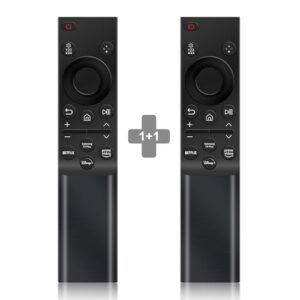 【Pack of 2】 Universal Remote Control for Samsung Smart TV Remote Replacement of Frame Crystal QLED OLED Curved HDTV 4/8K UHD and More, with Netflix Prime-Video Disney+ and Samsung TV Plus Buttons