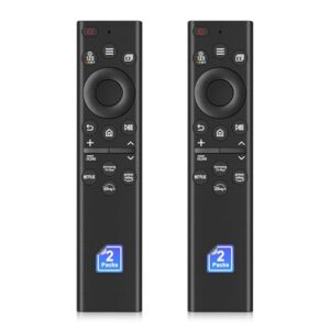 (Pack of 2) Universal Remote Replacement for Samsung TV Remote Control, Compatible with All Samsung Smart Frame Curved QLED Crystal UHD TVs, 4 Shortcuts with Netflix, Prime, Disney+, and SamsungTV+