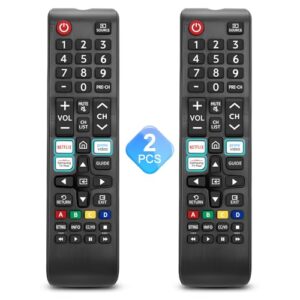 【Pack of 2】 Universal for Samsung-TV-Remote-Control Replacement,Compatible with All Samsung Smart Frame QLED LED 7 Series TVs