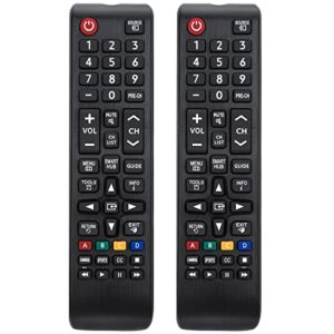 (Pack of 2) Universal for Samsung TV Remote, Replacement for Samsung Smart TV – LED LCD HDTV QLED SUHD UHD 4K 3D TV