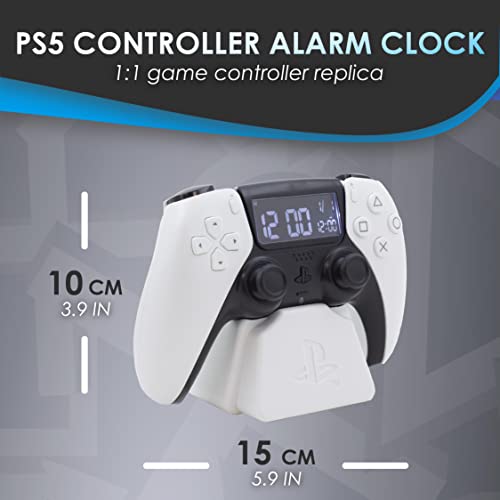 Paladone PlayStation White PS5 Controller Alarm Clock, Officially Licensed Merchandise - Image 3