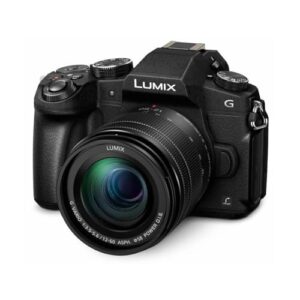 Panasonic LUMIX DMC-G85 Mirrorless Camera with 12-60mm OIS Lens Starter Bundle with Bag, 64GB SD Card, 2 Extra Battery, Charger, Mini Tripod and Accessories