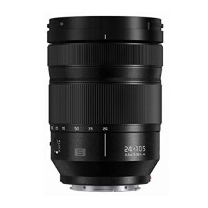 Panasonic LUMIX S 24-105mm F4 Lens, Full-Frame L Mount, Optical Image Stabilizer and Rugged Dust/Splash/Freeze-Resistant S-R24105 (USA), Black