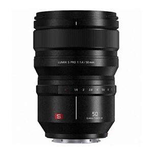Panasonic LUMIX S PRO 50mm F1.4 Lens, Full-Frame L Mount, LEICA Certified, Dust/Splash/Freeze-Resistant for Panasonic LUMIX S Series Mirrorless Cameras – S-X50 (USA),Black