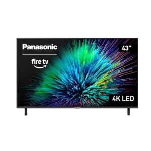 Panasonic W70 Series (2025 Model) 43″ LED 4K Ultra HD Smart Fire TV, Press & Ask Alexa, Apple AirPlay, HDR10+, HDMI 2.1, and Bluetooth Support – 43W70BP
