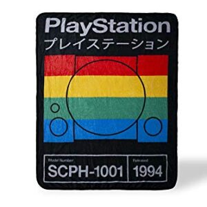 Playstation Soft Fleece Throw Blanket | 45 x 60 Inch Lightweight Cozy Blanket